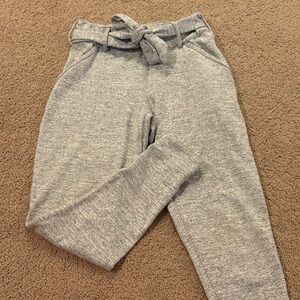 Cozy Gray Kids Joggers with Tie Waist